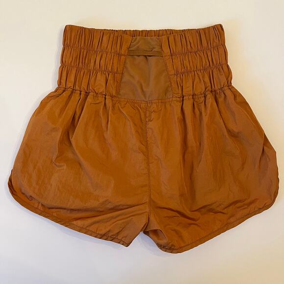 FP Movement The Way Home Shorts Small Burnt Orange Activewear Sporty Athleisure - Picture 2 of 10